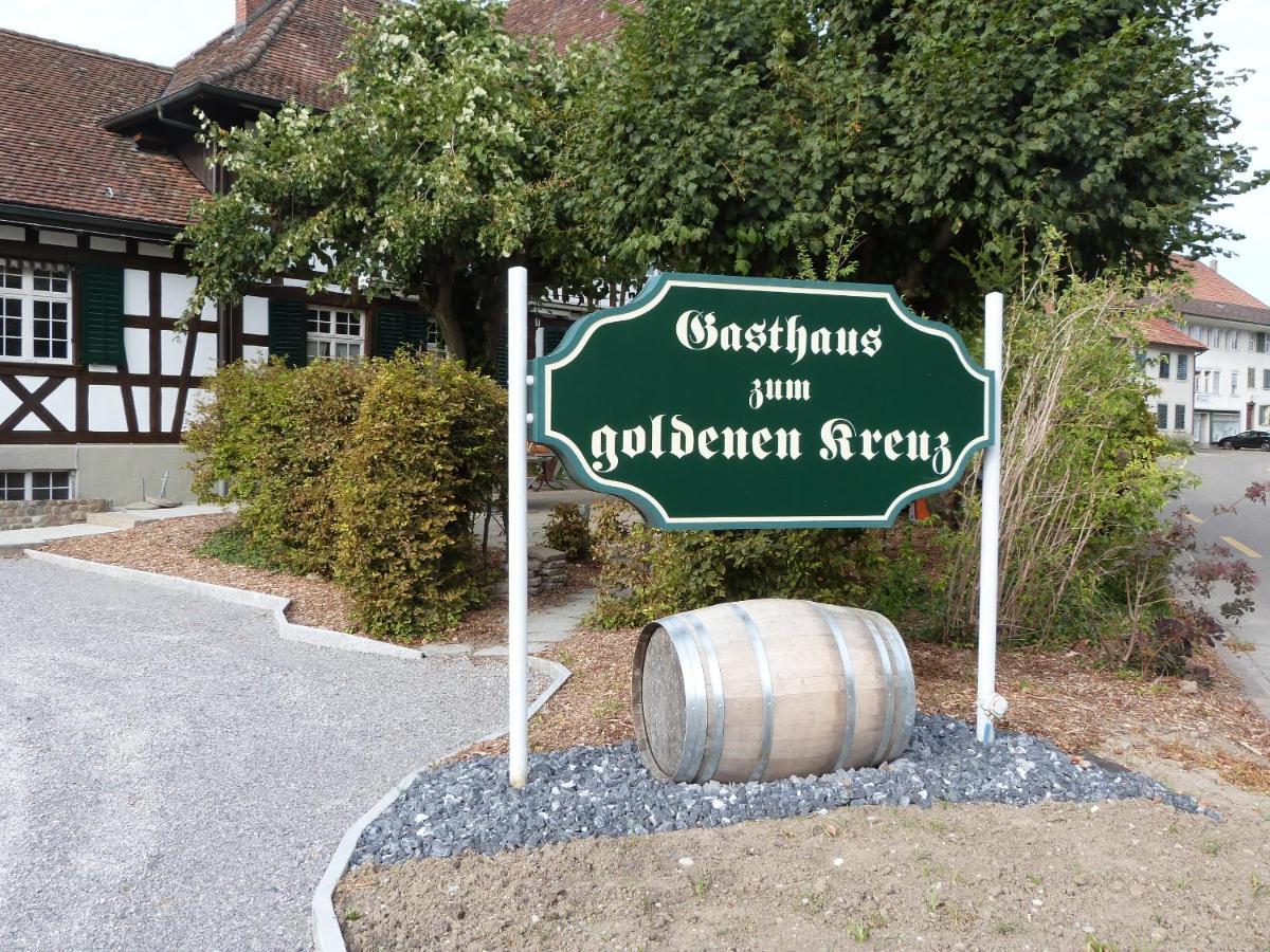 Gasthaus Zum Goldenen Kreuz Rafz Exterior foto